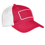 Big Accessories Mens Patch Adjustable Trucker Hat - Red/White/White