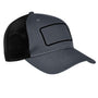 Big Accessories Mens Patch Adjustable Trucker Hat - Charcoal Grey/Black
