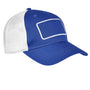 Big Accessories Hats Mens Patch Adjustable Trucker Hat - Royal Blue/White