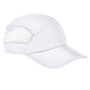Big Accessories Mens Performance Foldable Bill Adjustable Hat - White