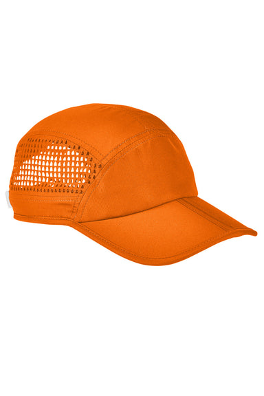 Big Accessories BA657 Mens Performance Foldable Bill Adjustable Hat Bright Orange Flat Front