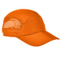 Big Accessories Mens Performance Foldable Bill Adjustable Hat - Bright Orange