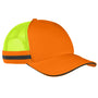 Big Accessories Mens Adjustable Safety Trucker Hat - Neon Orange/Neon Yellow