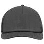 Big Accessories Mens Lariat Ripstop Snapback Trucker Hat - Charcoal Grey/Black