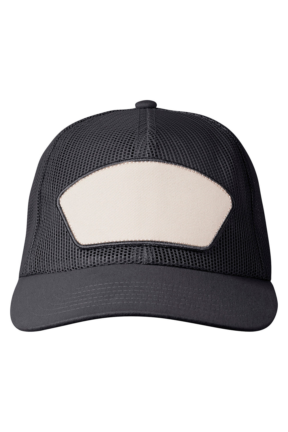 Big Accessories BA682 Mens Homestead Full Mesh Snapback Trucker Hat Black Flat Front
