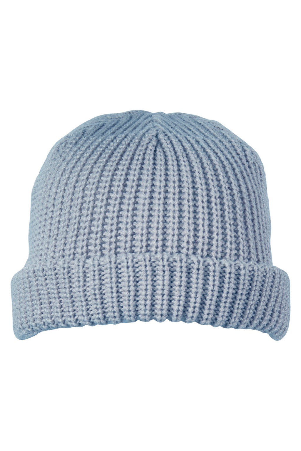 Big Accessories Hats BA698 Unisex Dock Beanie Slate Blue Flat Front