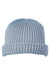 Big Accessories Hats BA698 Unisex Dock Beanie Slate Blue Flat Front