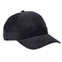 Big Accessories Mens Corduroy Adjustable Hat - Black
