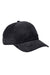 Big Accessories Hats BA703 Mens Corduroy Adjustable Hat Black Flat Front
