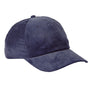 Big Accessories Hats Mens Corduroy Adjustable Hat - Navy Blue