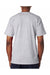 Bayside BA7100 Mens USA Made Short Sleeve Crewneck T-Shirt w/ Pocket Ash Grey Model Back