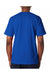 Bayside BA7100 Mens USA Made Short Sleeve Crewneck T-Shirt w/ Pocket Royal Blue Model Back