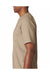 Bayside BA7100 Mens USA Made Short Sleeve Crewneck T-Shirt w/ Pocket Sand Model Side