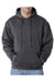 Bayside BA960 Mens USA Made Hooded Sweatshirt Hoodie Heather Charcoal Grey Model Front