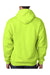 Bayside BA960 Mens USA Made Hooded Sweatshirt Hoodie Lime Green Model Back
