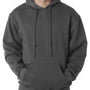 Bayside Mens USA Made Hooded Sweatshirt Hoodie w/ Pouch Pocket - Charcoal Grey