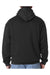 Bayside BA960 Mens USA Made Hooded Sweatshirt Hoodie Black Model Back