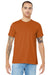 Bella + Canvas BC3001/3001 Mens Jersey Short Sleeve Crewneck T-Shirt Autumn Orange Model Front