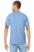 Bella + Canvas BC3001/3001 Mens Jersey Short Sleeve Crewneck T-Shirt Baby Blue Model Back