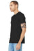 Bella + Canvas BC3001/3001C Mens Jersey Short Sleeve Crewneck T-Shirt Black Model 3Q