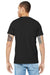Bella + Canvas BC3001/3001 Mens Jersey Short Sleeve Crewneck T-Shirt Black Model Back