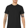 Bella + Canvas Mens Jersey Short Sleeve Crewneck T-Shirt - Black
