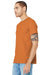 Bella + Canvas BC3001/3001C Mens Jersey Short Sleeve Crewneck T-Shirt Burnt Orange Model 3Q