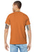 Bella + Canvas BC3001/3001 Mens Jersey Short Sleeve Crewneck T-Shirt Burnt Orange Model Back