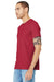 Bella + Canvas BC3001/3001 Mens Jersey Short Sleeve Crewneck T-Shirt Cardinal Red Model 3Q
