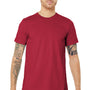 Bella + Canvas Mens Jersey Short Sleeve Crewneck T-Shirt - Cardinal Red