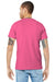 Bella + Canvas BC3001/3001C Mens Jersey Short Sleeve Crewneck T-Shirt Charity Pink Model Back