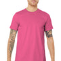Bella + Canvas Mens Jersey Short Sleeve Crewneck T-Shirt - Charity Pink