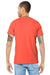 Bella + Canvas BC3001/3001 Mens Jersey Short Sleeve Crewneck T-Shirt Coral Model Back