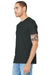 Bella + Canvas BC3001/3001C Mens Jersey Short Sleeve Crewneck T-Shirt Dark Grey Model 3Q