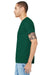 Bella + Canvas BC3001/3001 Mens Jersey Short Sleeve Crewneck T-Shirt Forest Green Model Side