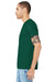 Bella + Canvas BC3001/3001C Mens Jersey Short Sleeve Crewneck T-Shirt Forest Green Model Side