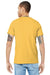 Bella + Canvas BC3001/3001 Mens Jersey Short Sleeve Crewneck T-Shirt Maize Yellow Model Back