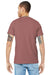 Bella + Canvas BC3001/3001C Mens Jersey Short Sleeve Crewneck T-Shirt Mauve Model Back