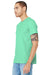 Bella + Canvas BC3001/3001 Mens Jersey Short Sleeve Crewneck T-Shirt Mint Green Model 3Q