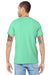 Bella + Canvas BC3001/3001 Mens Jersey Short Sleeve Crewneck T-Shirt Mint Green Model Back