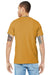 Bella + Canvas BC3001/3001C Mens Jersey Short Sleeve Crewneck T-Shirt Mustard Yellow Model Back