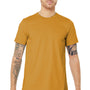 Bella + Canvas Mens Jersey Short Sleeve Crewneck T-Shirt - Mustard Yellow
