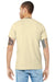 Bella + Canvas BC3001/3001C Mens Jersey Short Sleeve Crewneck T-Shirt Natural Model Back
