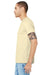 Bella + Canvas BC3001/3001C Mens Jersey Short Sleeve Crewneck T-Shirt Natural Model Side