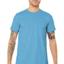 Bella + Canvas Mens Jersey Short Sleeve Crewneck T-Shirt - Ocean Blue