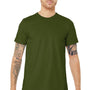 Bella + Canvas Mens Jersey Short Sleeve Crewneck T-Shirt - Olive Green