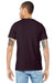 Bella + Canvas BC3001/3001 Mens Jersey Short Sleeve Crewneck T-Shirt Oxblood Black Model Back