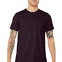 Bella + Canvas Mens Jersey Short Sleeve Crewneck T-Shirt - Oxblood Black