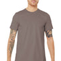 Bella + Canvas Mens Jersey Short Sleeve Crewneck T-Shirt - Pebble Brown