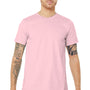 Bella + Canvas Mens Jersey Short Sleeve Crewneck T-Shirt - Pink